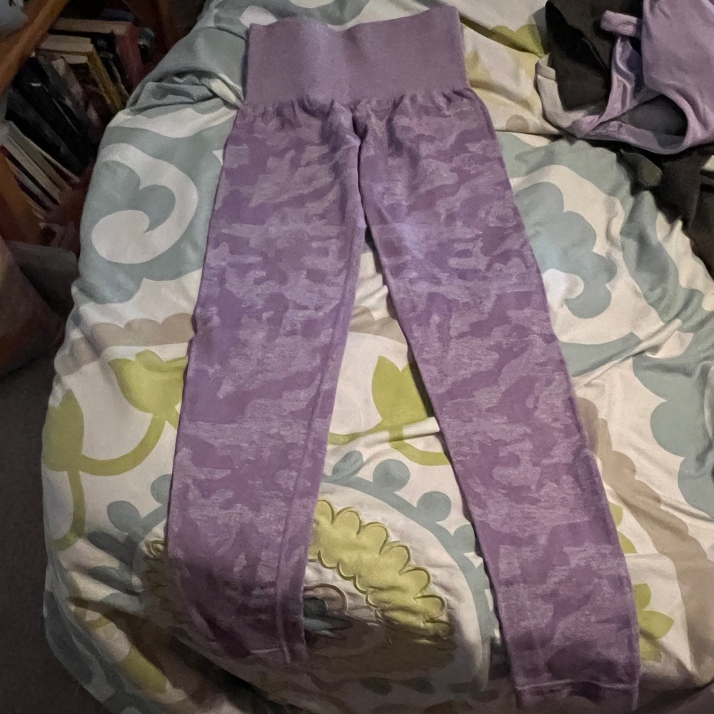 NVGTN Purple Camo Leggings XS